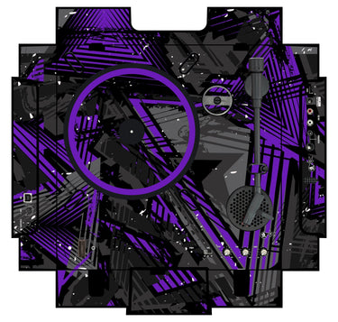 Numark PT 01 incl. Sides Skin Ridge Purple